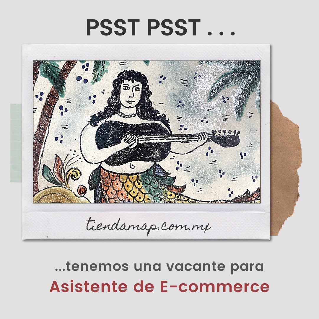 ¿Te gusta el #artepopularmexicano, tienes conocimientos en #marketingdigital y #fotografía?
Tenemos una oportunidad laboral.

Checa la #vacante completa aquí 👉bit.ly/3XVzWax, si cumples con el perfil ¡postula hoy mismo! 💻 #chamba #chambasihay