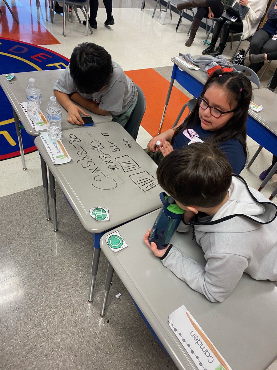 More exploring and discovering the math in @TiffanyGroce’s third grade classroom @JCElem_RCS today! These kids made sense of contextual problems and used understanding of the associative property to find efficient ways to solve them! #buildingunderstanding