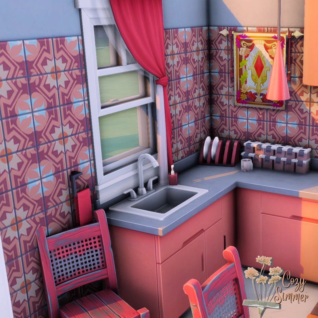 Cozy_Simmer's tweet photo. 🍁Day 24 - Retro Livin in the 70s 🍁
This one was made using exclusively inspiration pics, so if you find a 70s kitchen interior design pic that looks like this but in green, no you didn't hehe💕✨
@TheSims #ShowUsYourBuilds #FebBuild23 https://t.co/nQlcCHJ1iU