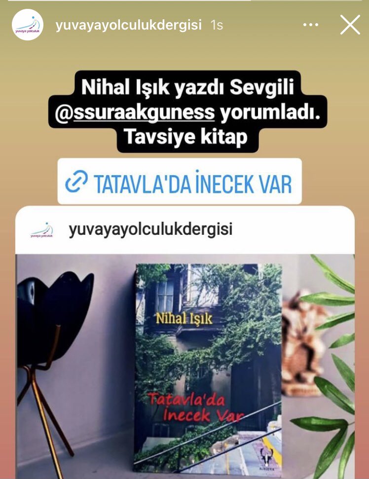 _alageyik's tweet photo. Sevgili Şüra Akgüneş “Tatavla’da İnecek Var” ile ilgili görüşlerini “https://t.co/de07psQaFb”da dile getirmiş. Çok teşekkürler❤️ https://t.co/1a3YvOdCql