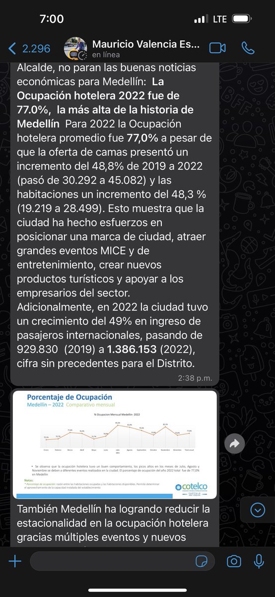 QuinteroCalle's tweet photo. Me escribe nuestro Secretario de Desarrollo Económico. ¡Impresionante! https://t.co/hSoOjYofzQ