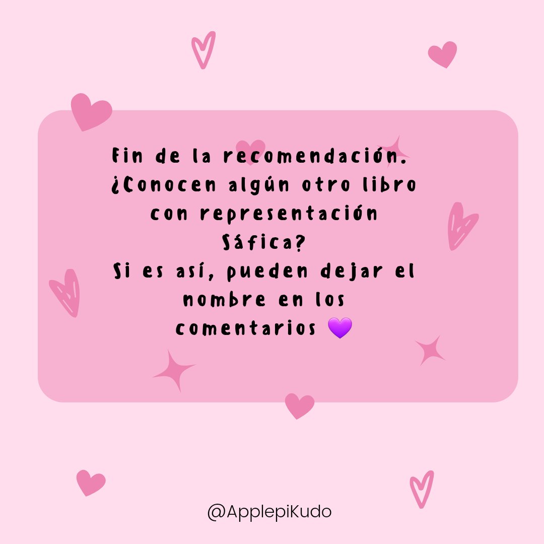 ApplepiKudo's tweet image. Me ayudaría si comparten y dan rt para que llegue a más personas 😊
#booktwt #recomendacionlibros