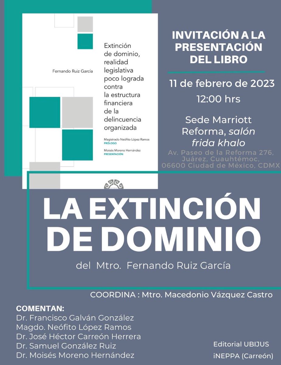 AcadMexCienPen's tweet photo. Moisés Moreno Hernández,
ex Presidente de la Academia Mexicana de Ciencias Penales y Francisco Galván González, miembro de esta sociedad científica, participarán en esta actividad académica conjuntamente con otros colegas del profesorado mexicano: https://t.co/o4z2ZfCvz1