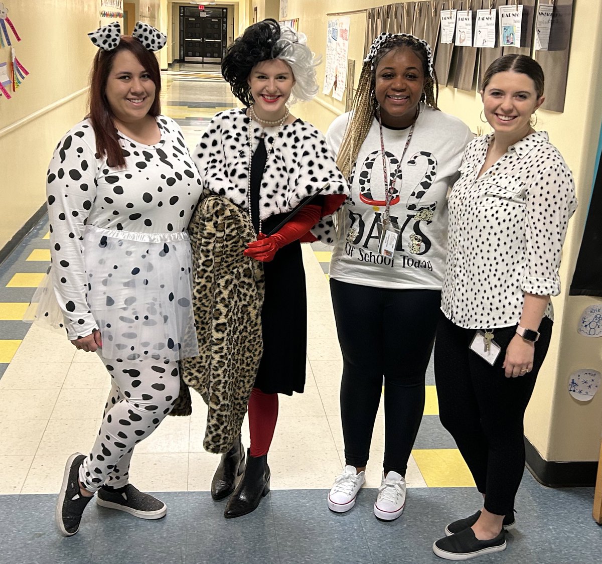 102nd Day in 2nd Grade calls for a recreation of 102 Dalmatians! 🐾