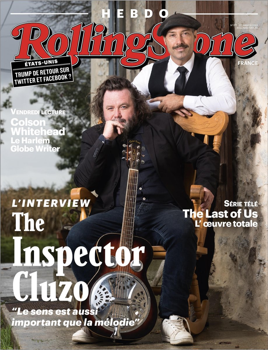 Rolling Stone France (@rollingstonefra) on Twitter photo ROLLING STONE HEBDO, N°107 -
<a href="/inspectorcluzo/">The Inspector Cluzo</a> : L'interview > rollingstone.fr/rolling-stone-…
.
🎧 <a href="/bellesglasgow/">belle & sebastian</a>,
<a href="/Adam_Naas/">Adam Naas</a>, <a href="/hatheunclear/">Ha the Unclear</a>...
.
🎬 #TheLastOfUs
.
#RollingStone #Hebdo #InspectorCluzo ROLLING STONE HEBDO, N°107 -
<a href="/inspectorcluzo/">The Inspector Cluzo</a> : L'interview > rollingstone.fr/rolling-stone-…
.
🎧 <a href="/bellesglasgow/">belle & sebastian</a>,
<a href="/Adam_Naas/">Adam Naas</a>, <a href="/hatheunclear/">Ha the Unclear</a>...
.
🎬 #TheLastOfUs
.
#RollingStone #Hebdo #InspectorCluzo
