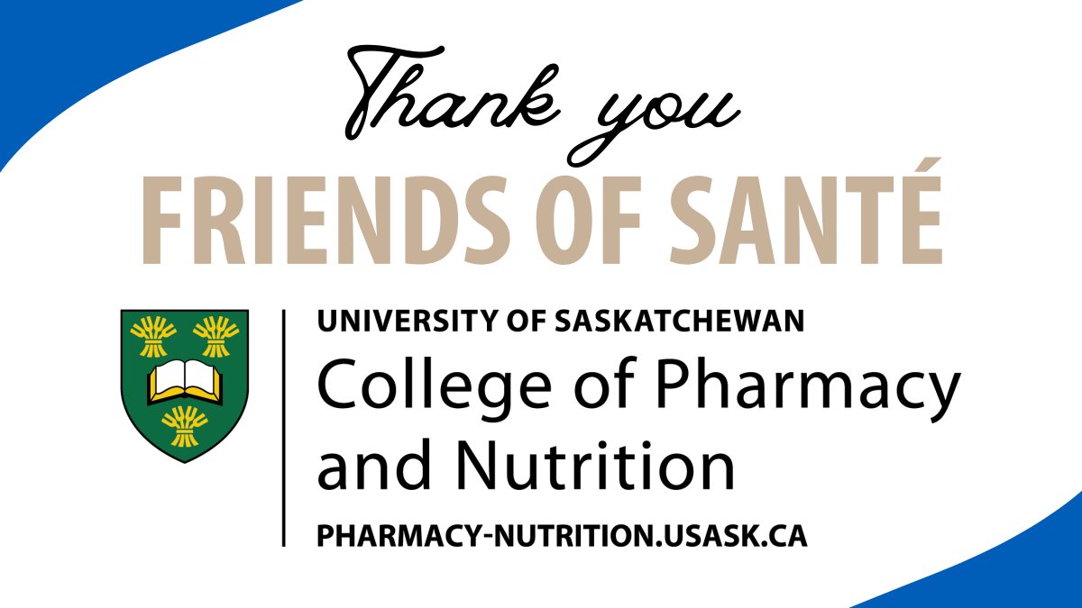 Thank you to @usaskPharmNut for being friends of #SantéSK! Your support of our online event helped make the celebration of Saskatchewan health research excellence and innovation possible. 

To review today’s full list of recipients, visit: shrf.ca/sante-2022-23