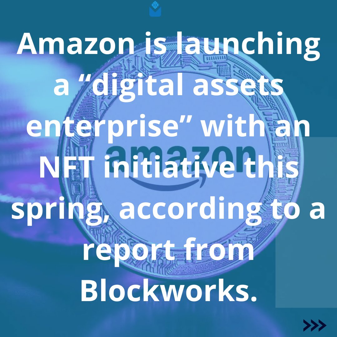MexicaNFT_'s tweet photo. Amazon Reportedly Launching NFT Initiative This Spring ‼️‼️
#amazon #BREAKING #amazonprime #AWS #AmazonCrypto #amazonNFT #amazonNews #nftnews #cryptonews #cryptocurrencynews #BlockchainNews #metaversenews #ethereum #ETH #bitcoin #BTC #nftcommunity #nftcollector #nftcollection https://t.co/BqlPsXMryW
