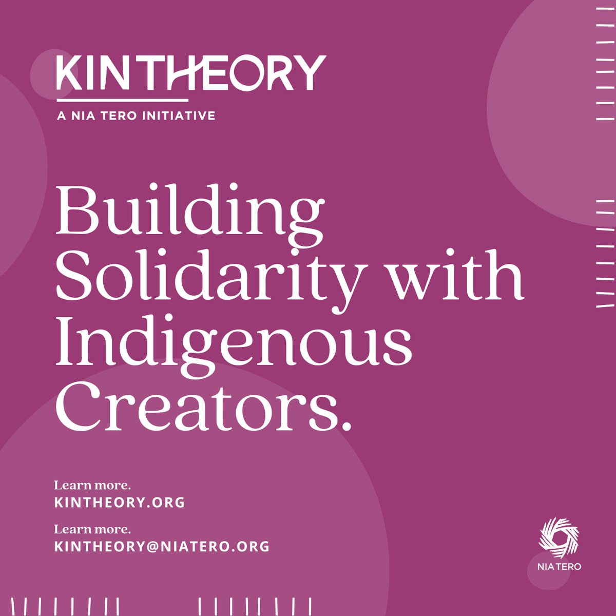 NiaTero's tweet image. Are you familiar with our #KinTheory community? Its goal is to make more visible the vital work by #Indigenouscreatives that has already begun, as well as to enhance opportunities for Indigenous peoples to tell their own stories. 

Sign up at kintheory.org