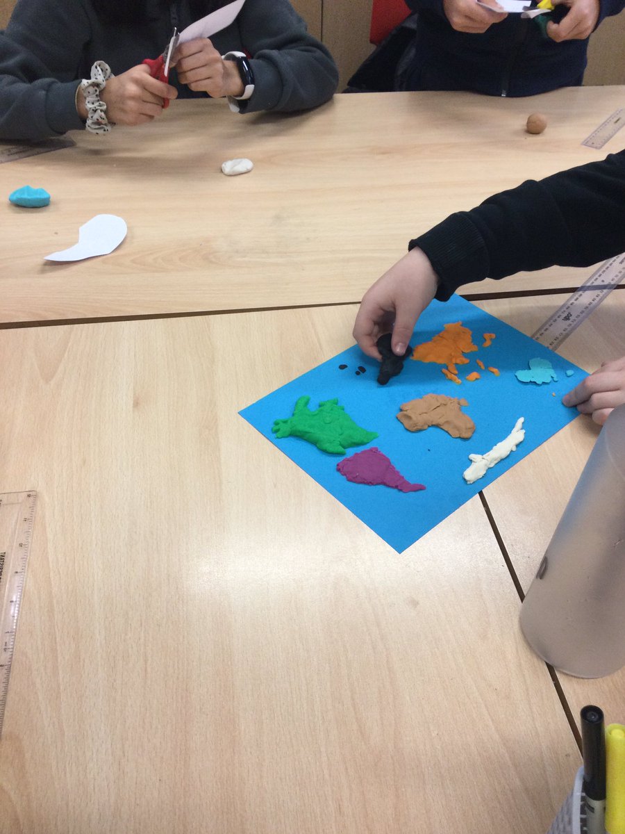 HBJSCH63's tweet photo. 5S enjoyed using play-doh for our ‘What is a continent?’ Lesson. We labelled each continent and the oceans. #HBJSYear5 #HBJSGeography https://t.co/fUkDD45FGZ