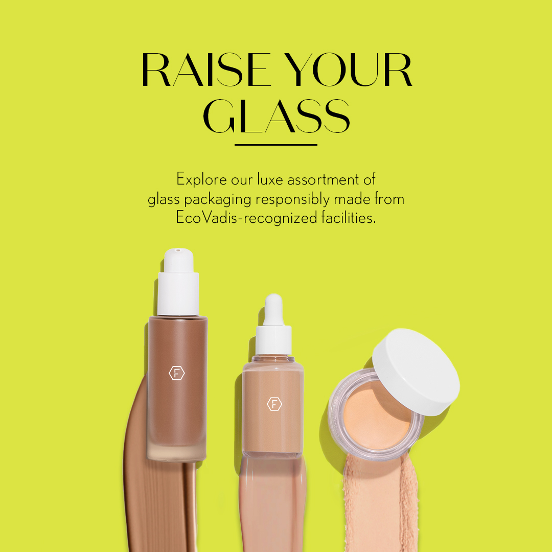 The sensorial experience of glass packaging meets production processes with advanced sustainability practices including waste heat utilization, energy-efficient technologies, and more. 

#Packaging #BeautyPackaging #Complexion #Makeup #Turnkey #FusionPKG #Sustainability