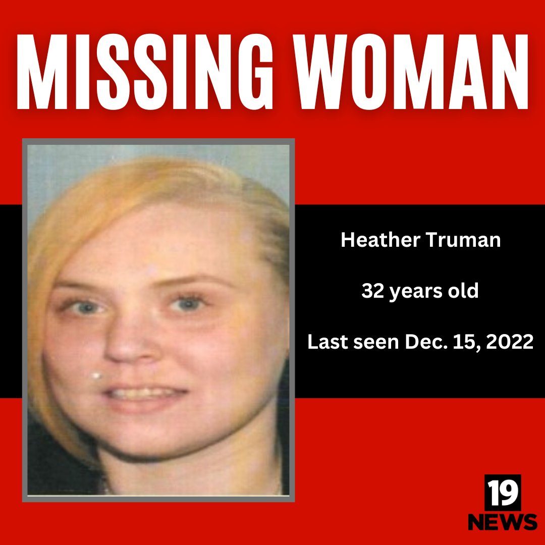 PLEASE SHARE!!!

Cleveland police are looking for 32-year-old Heather Truman, who has been missing since Dec. 15.

She was last seen in the city's Cudell neighborhood.

DETAILS &gt;&gt; bit.ly/3HzbKpj?utm_so…