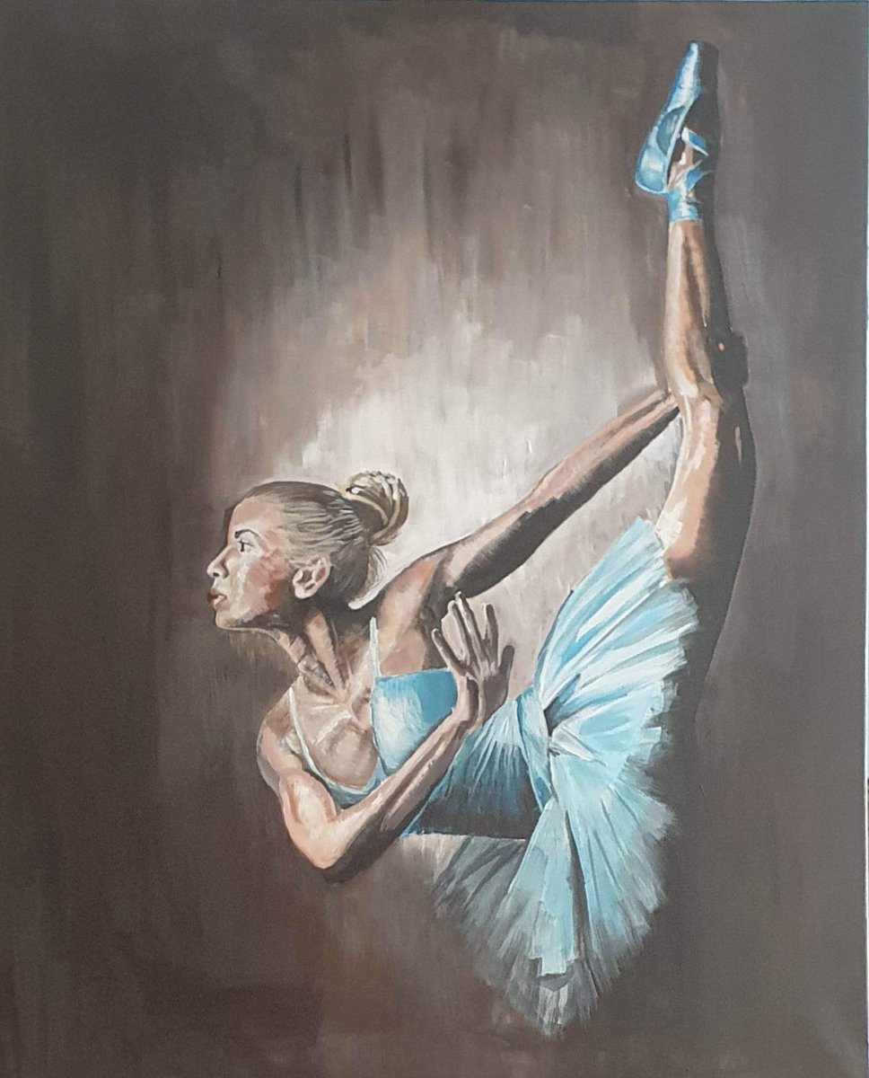 Please follow me
Recent art work.
#Dance #Dancer #Dancing #ballerina #art #acrylicpainting  #portraitart