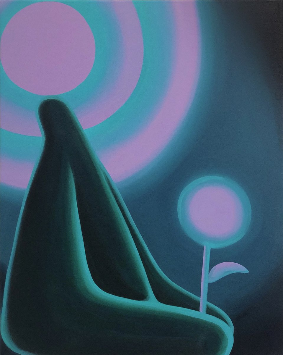 Comfort Hum, 16"x20, acrylic on canvas

Currently on its way to Paris for a February group show at Cohle Gallery :)