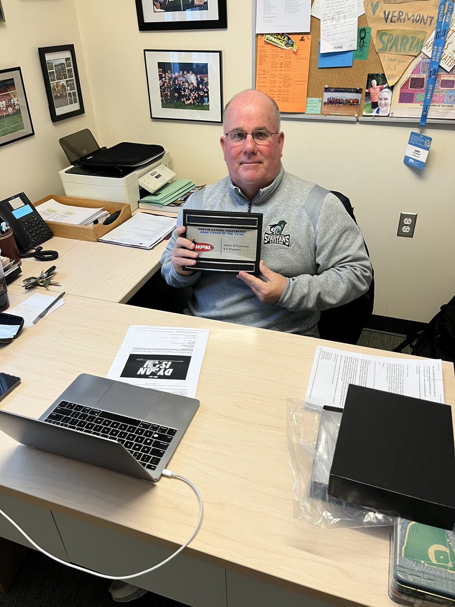 VTfusionsoccer's tweet photo. Northeastern @WPSL Coach of the Year for 2022. John “OC” O’Connor of @CastletonSports + @CastletonEdu 💥 You’re the best coach!!! #thankyou https://t.co/relmlxR8PU