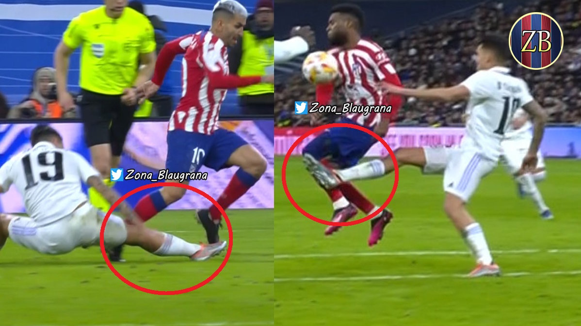 Zona_Blaugrana's tweet photo. Expulsión perdonada a Ceballos por doble tarjeta en el minuto 70, con 0-1 en el marcador. #RealMadridAtleti https://t.co/vYa6Wuj49A