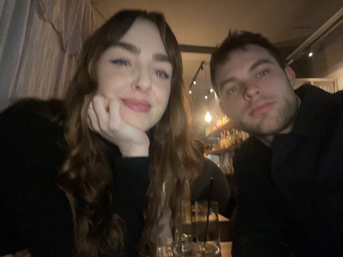 louisacburnham's tweet photo. Let it be known that Silver &amp; Jesse are still going strong!!! In fact we’re bloody South London neighbours now…I was here first though so he’s definitely following me 💕 #VAMPIREACADEMY https://t.co/erlvVnVJEC
