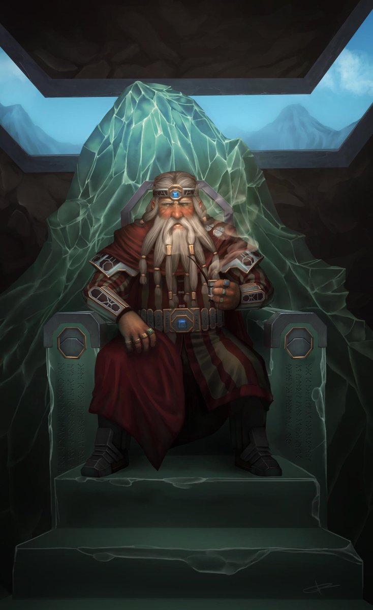 ZVallerian's tweet photo. Dwarf King of the Mountain by grenias https://t.co/GDWExNvTut
#grenias #swarf #king #fantasy #fantasyart #deviantart #art #artwork #DnD #ttrpg #rpg https://t.co/xPFX6LaiZh