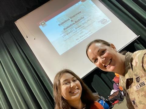 TheTATRC's tweet photo. Yesterday, LTC (P) Sharon Rosser, lead a discussion and hands-on activity on robotics with a group of young women from Empowering Community Leaders Network (ECLN) Sisters Wholesome Aspiring Toward Greatness (SWAG)!
#USAMRDC #SWAG #girlsmentoringprogram #ECLN
@usamrdc https://t.co/UqyScCSosD