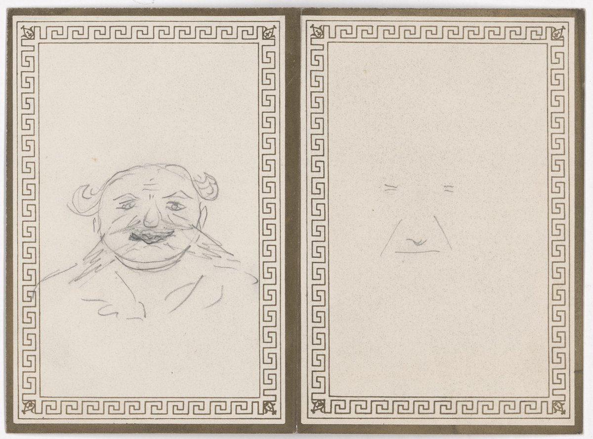 McGill_Rare's tweet photo. The sketch on the verso of this menu makes us wonder, was the dinner that boring? Who was this caricature of? Menu from the Quai de la Tournelle, Paris. From the Dawson Family Fonds, McGill archives MG1022.
#menuCollection #MenuMonday #HistoricalMenu #WhatWeAte https://t.co/ZsMkp44hCV