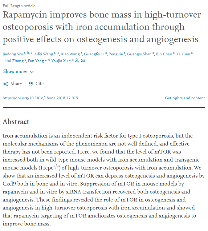 Rapamycin is a drug that extends lifespan, the most potent drug known ...