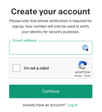 JoeNelms's tweet photo. The irony of signing up for chatGPT https://t.co/g7xZv3pF4g