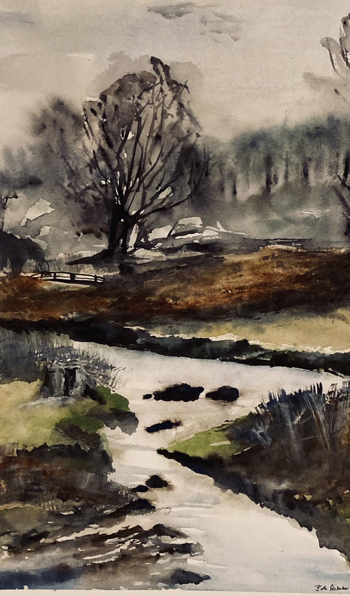 MPaintbox's tweet photo. 20β x 24β watercolour from a photo taken this week on a walk through Bradgate Park in Leicestershire. #art #watercolour #leicester #bradgate https://t.co/cGAkhicO2l