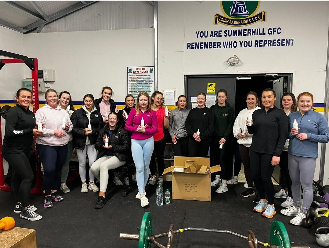 SummerhillLGFA's tweet photo. Our ladies were treated to a bottle of tan each during their S&amp;C sessions tonight. Thanks so much to Suzie &amp; the Ayu team for treating the girls! @ayumakeupireland @extratime_sport @meathladiesMLGF #tantastic https://t.co/QUqwU4qRYp