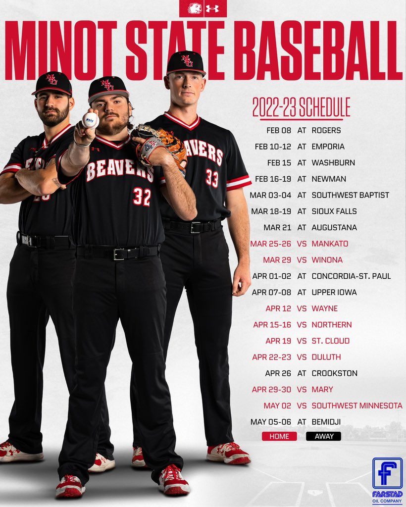 🚨2023 Spring Season is upon us! Here is our schedule for the year!🚨 #BuildTheDam 🦫⚾️