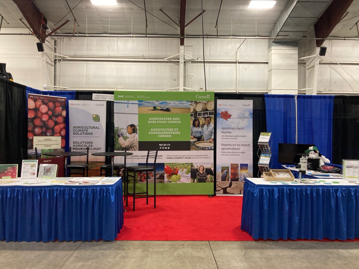 Nous sommes à la <a href="/pacagshow/">PacAgShow</a> à Abbotsford, #CB! Venez nous voir, du 26 au 28 janvier, pour en savoir plus sur nos recherches, sur les initiatives du #LaboratoireVivant et sur les programmes qui peuvent aider votre entreprise #AgCan.
