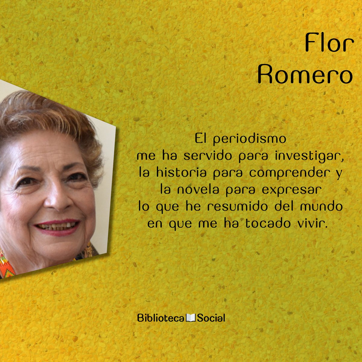 #FlorRomero
#BibliotecaSocial #BS