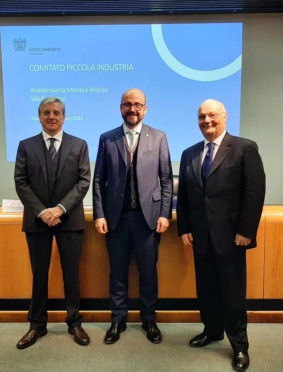Oggi bellissimo incontro in <a href="/Assolombarda/">Assolombarda</a> Monza con il Presidente Nazionale di Piccola Industria <a href="/GiovanniBaroni/">Giovanni Baroni</a>. Due ore di condivisione e confronto su uomini, imprese, territori, sostenibilità, inclusione, giovani, Europa ed Italia. In breve, il #futuro . #PMI #Confindustria