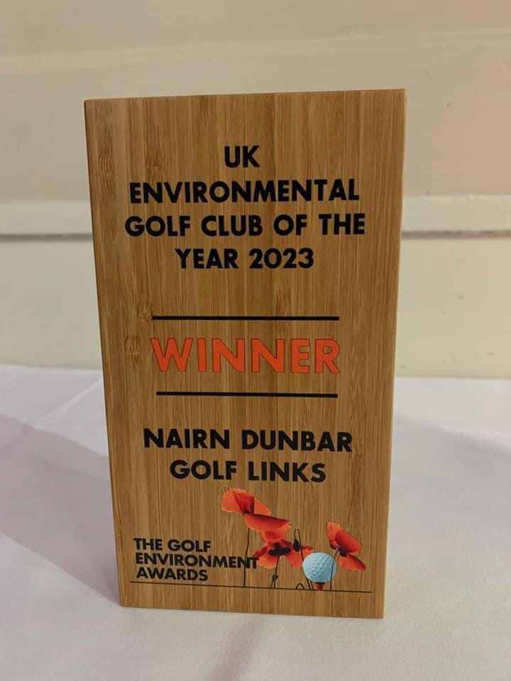 A massive well done to Richard Johnstone and his dedicated team from Nairn Dunbar Golf Links for winning the UK Environmental Award for the 2nd time.
I know how much additional work Richard and his team put into achieving the goals required to win a prestigious award like this.