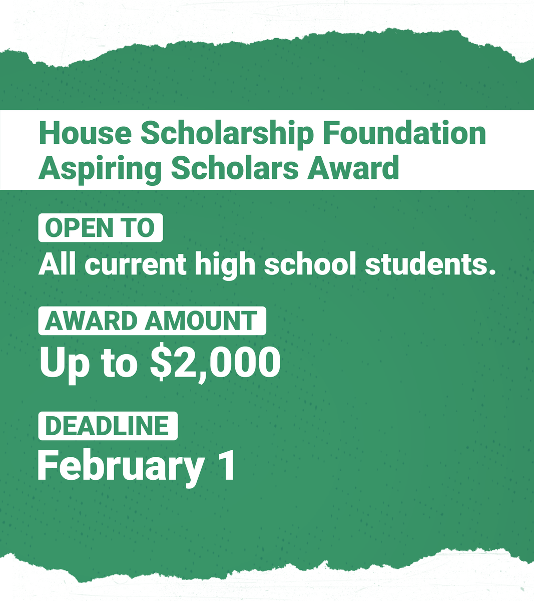 CollegeBoard's tweet photo. These #scholarships are now open!

💵 SWE: https://t.co/bINAWYpsJZ
💵 Davidson Fellows: https://t.co/1pnDi9mdug
💵 COPA: https://t.co/f7OZgVL6pZ
💵 HSF: https://t.co/0lFqvUrfA1

You can use BigFuture to match with more scholarships: https://t.co/0cUnaUZ6Ag https://t.co/2XB6bnT5nz