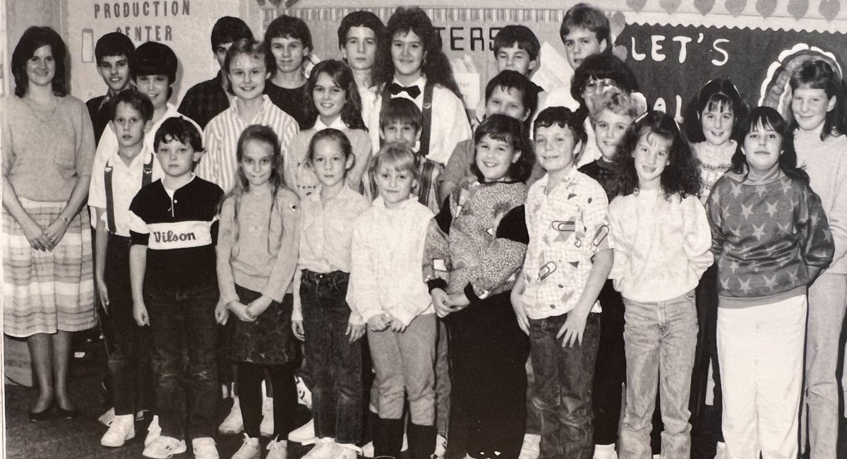 SurryCoSchools's tweet photo. Some call it #ThrowbackThursday, but we call it #LeadershipLookBack! This week, we’re looking back to 1988 at Copeland Elementary. Recognize anyone? #ALLin #TBT https://t.co/Gm3tz3QvPk