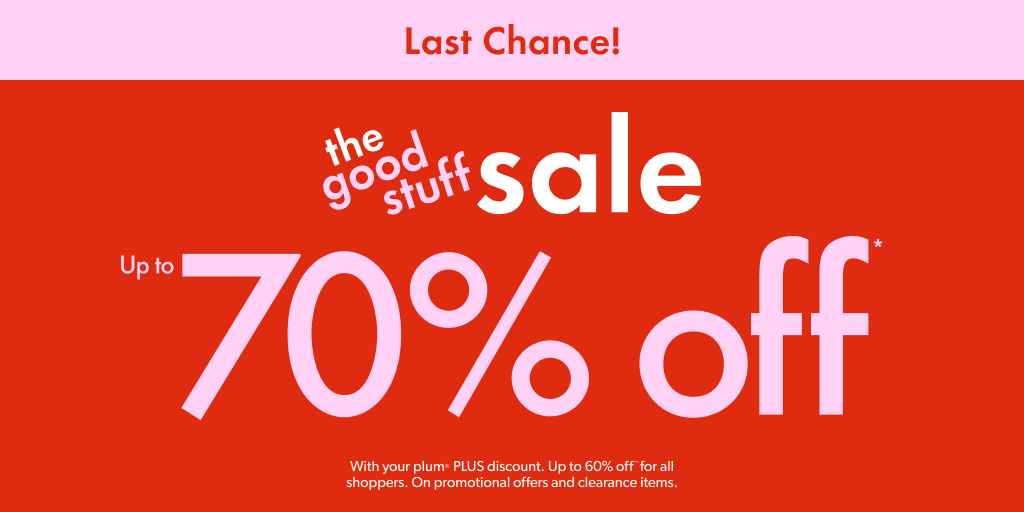 chaptersindigo's tweet photo. Last chance to shop our #GoodStuffSale! Shop all the best stuff and get incredible savings. β
plum PLUS members save up to 70% with their discount, and all shoppers save up to 60%. But hurry, while quantities last. https://t.co/jMFTbCCMLY
*Exclusions apply. https://t.co/eWf8AClcSr