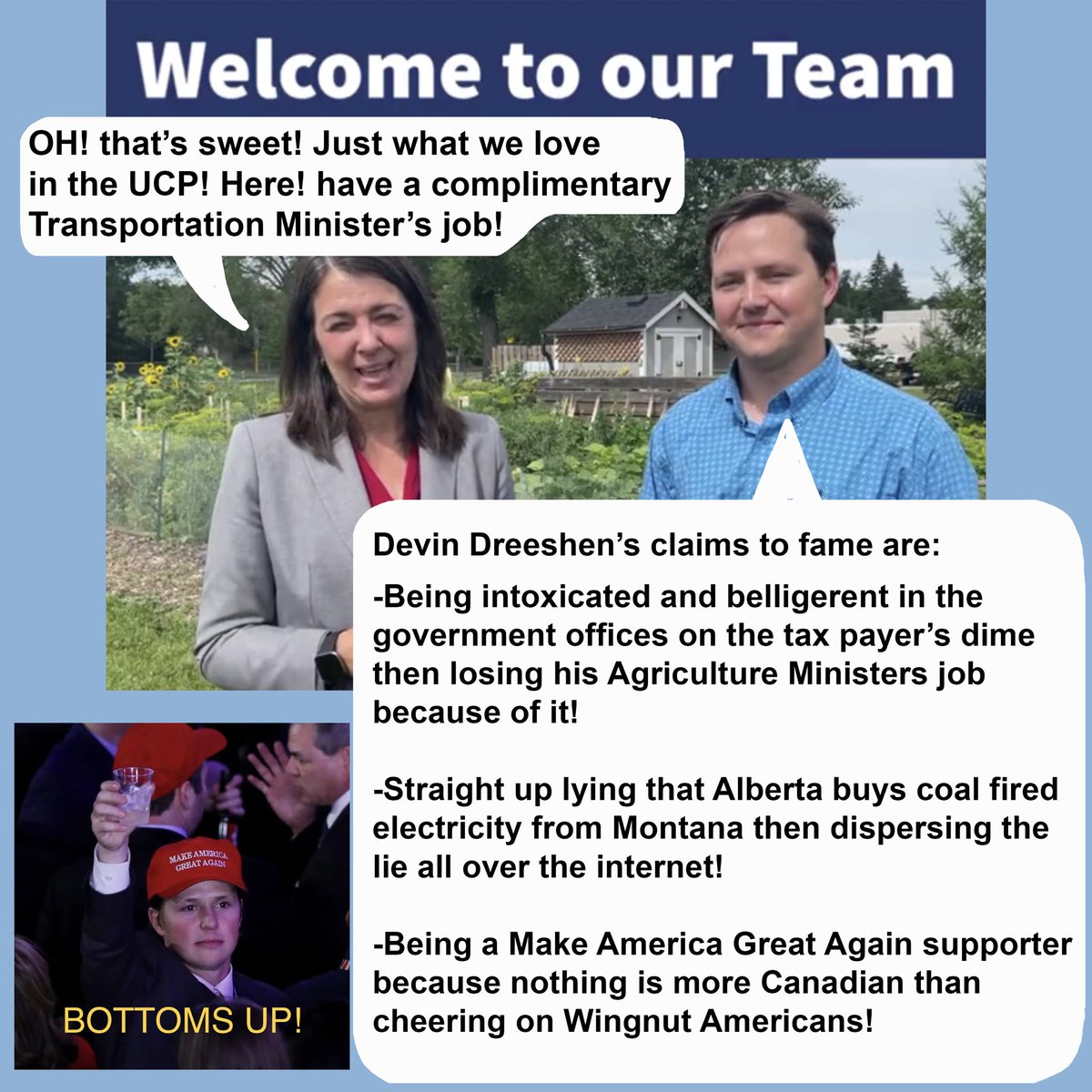 deo_mister's tweet photo. Looking like rural Innisfail isn’t happy w 
“Jack Danielle’s Smith’s”version of representation. 

Must read link showing how the family and board have the system potentially rigged. 

#ableg #DrinkingOnOurDime #StillInOffice #DaniellesFirstChoice 

Link:
https://t.co/wbs9jBS9Ro https://t.co/dwU0kNNRYE