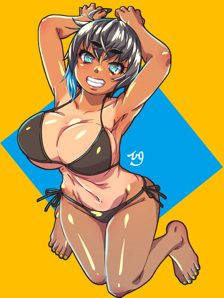 #くそ寒いので水着絵を貼る 