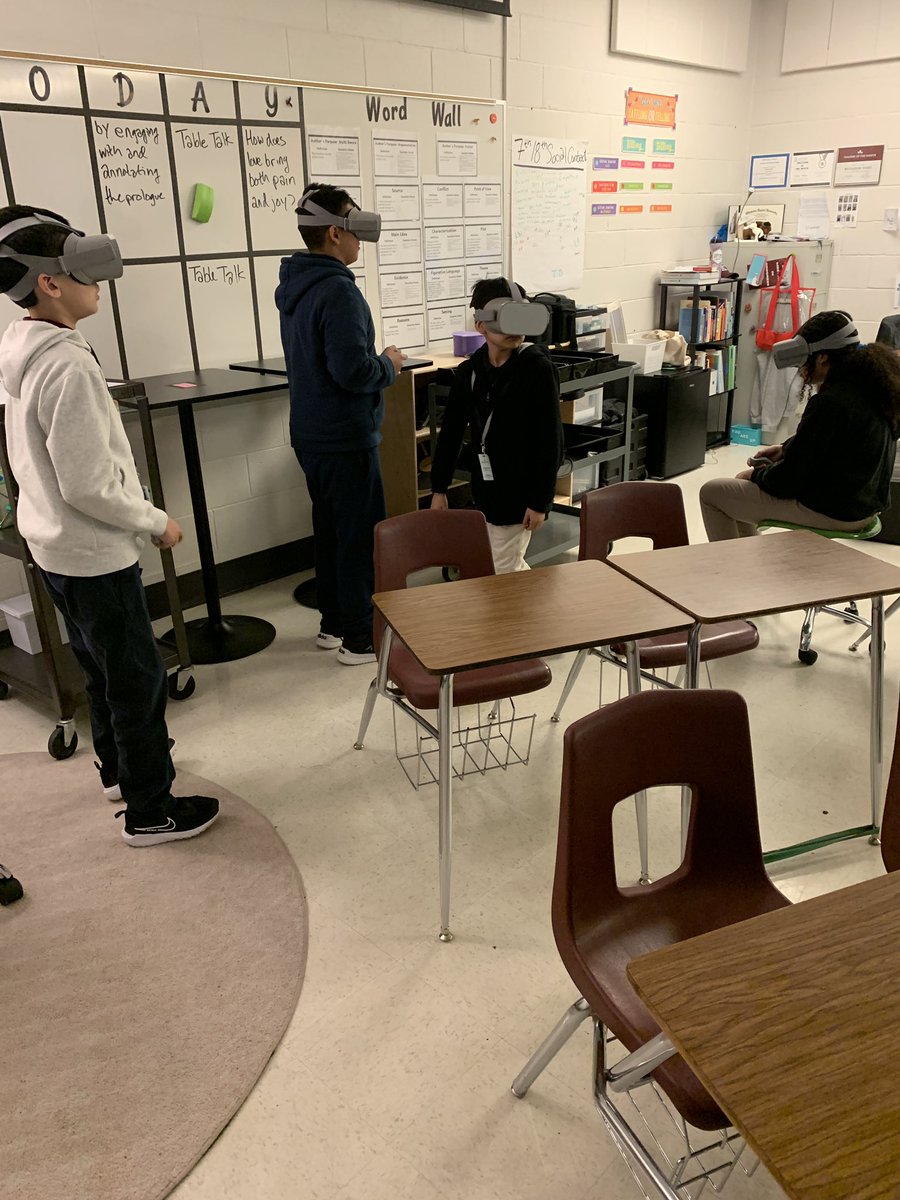 kgoetzELA's tweet photo. 7GT went on a virtual field trip to @annefrankhouse using headsets from @dpvils! They loved seeing the rooms after reading the Diary of Anne Frank play.

#DPVILS #VILSdemo @Austin_Broncos @GiftedAAIrving @iInstructIrving @IrvingISD https://t.co/K6c92sUVJx