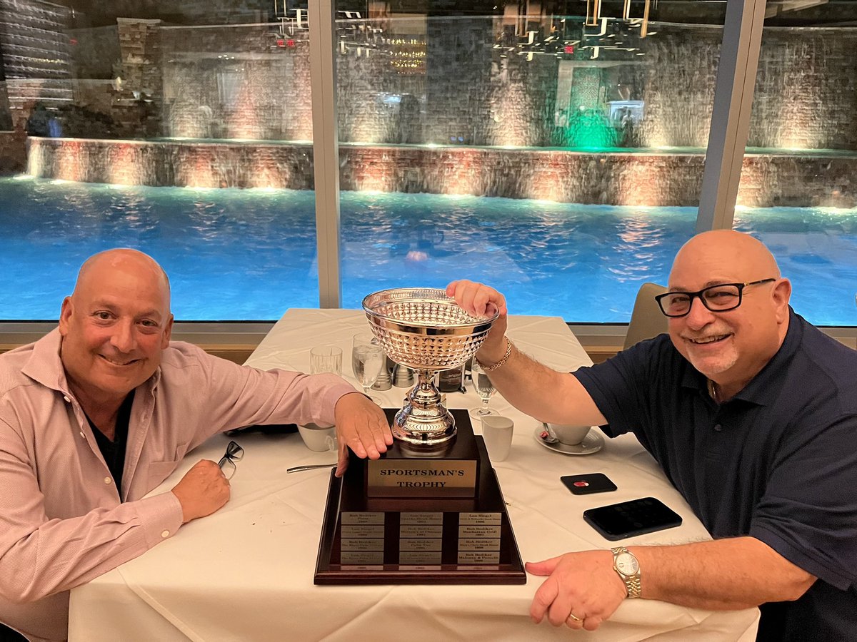 Fabulous setting last night for the 35th Annual Sportsman's Trophy Dinner at #CouncilOak inside @HardRockHolly. Rob leads the series 18-17.  The upcoming '23 #NFL season gives me a chance at a share of the lead for the first time in 26 years (1996).  I'm resolved to get it done!