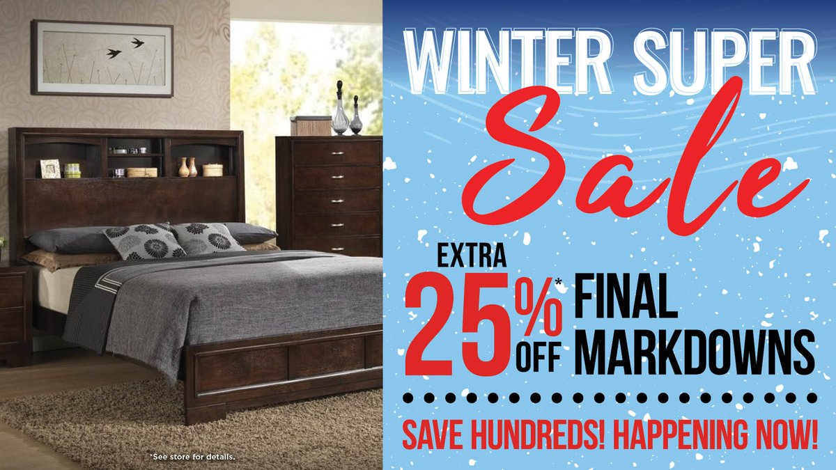 Have you heard? Our Winter Super Sale is going on now! Save an Extra 25% on Final Markdowns + special Financing options! Don’t wait, this offer ends 2/5! tinyurl.com/5a6tpk39