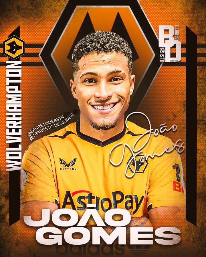 If Joao Gomes features in our next game vs Liverpool, we'll giveaway to one lucky winner a Wolves or Brazil shirt with his name and number on the back.

To enter:
🔄 Retweet this post
✅️ Follow @WolvesFancast

#wwfc #wolves
<a href="/90min_Football/">90min Football</a> <a href="/venecasagrande/">Venê Casagrande</a>