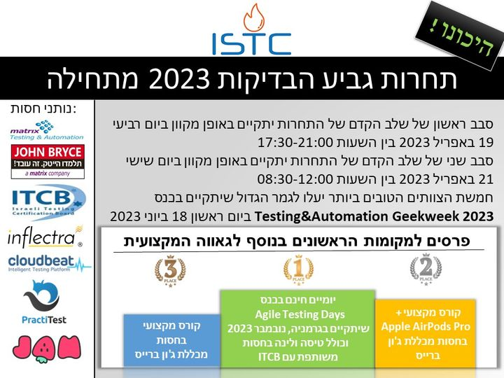 ITCB Israeli Testers tweet media
