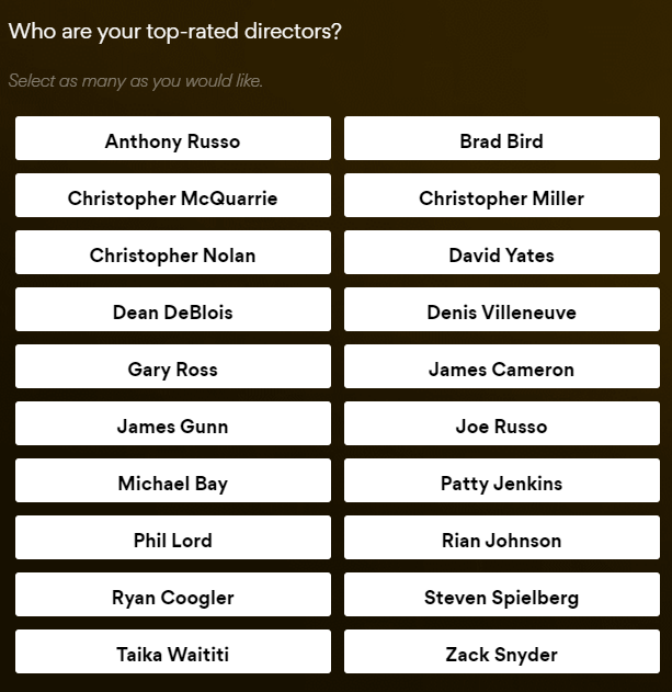 According to <a href="/AMCTheatres/">AMC Theatres</a> Stubs, apparently there is only one female director. Good for her!