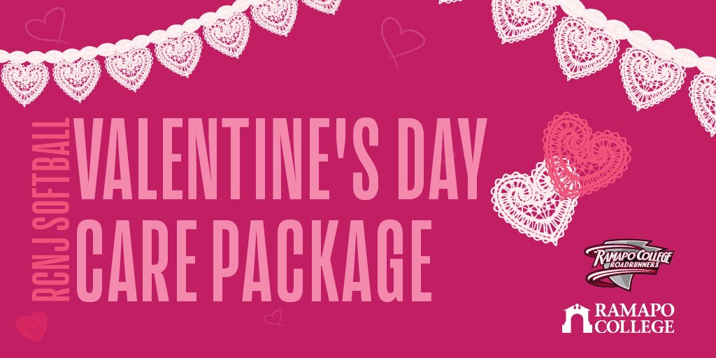 Purchase a Valentine’s Day Care Package and support Ramapo College Softball. Each package will be hand delivered to Ramapo students/faculty/staff. Packages will include carefully selected snacks and goodies but most importantly, your special message and surprise. Link in bio