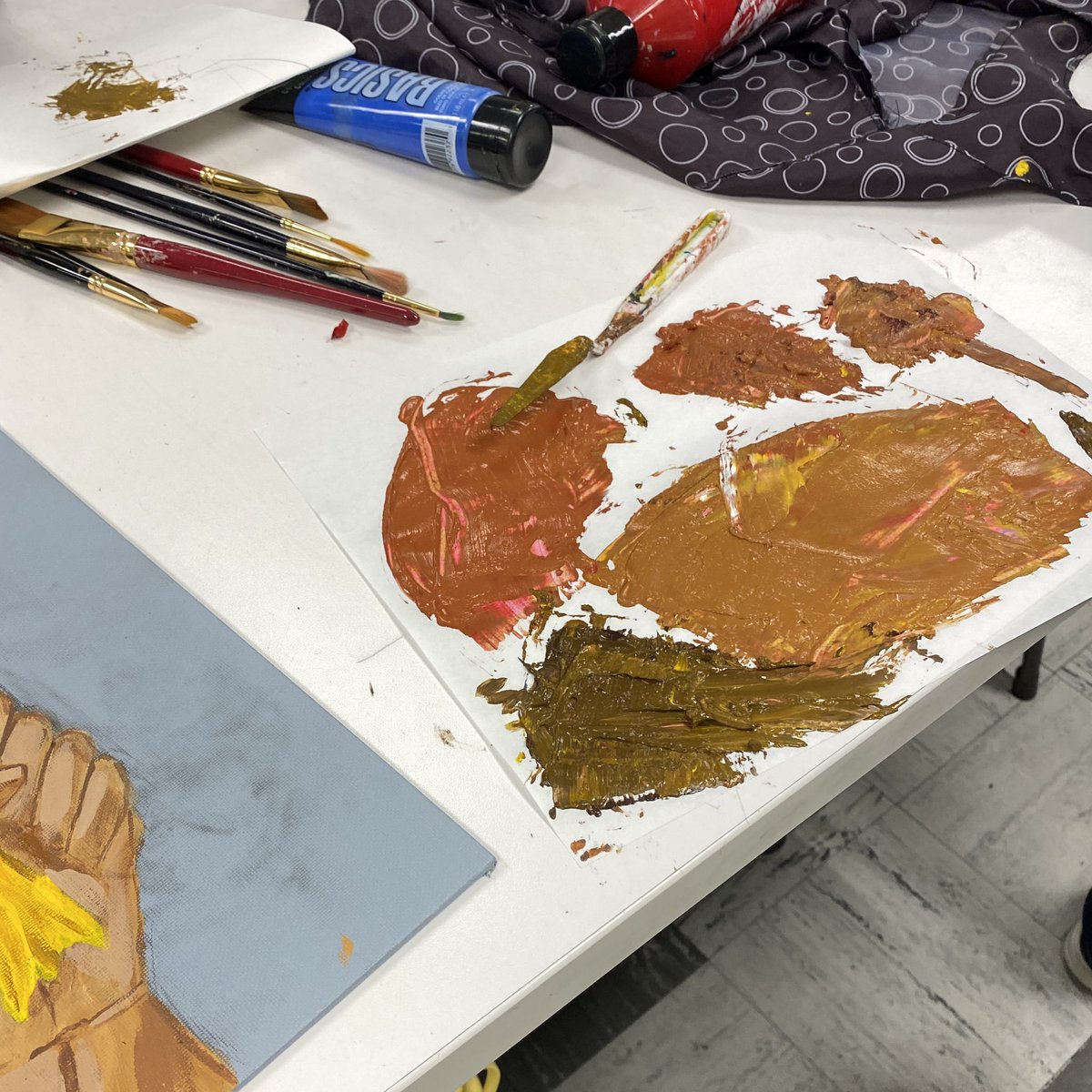 The medium is the message. Students in AP &amp; Adv art mix it up with a variety of media as they explore how to best communicate their own ideas visually.