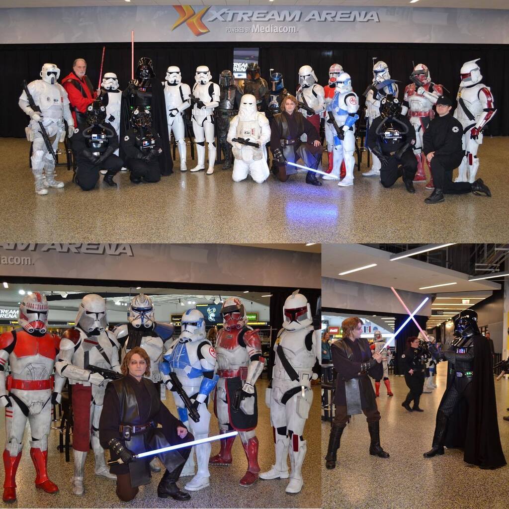 @korriban_squad had a big showing at the Iowa Heartlanders game last weekend - they even had a full Clone Squad!

#501st #501stlegion #badguysdoinggood #centralgarrison #korribansquad