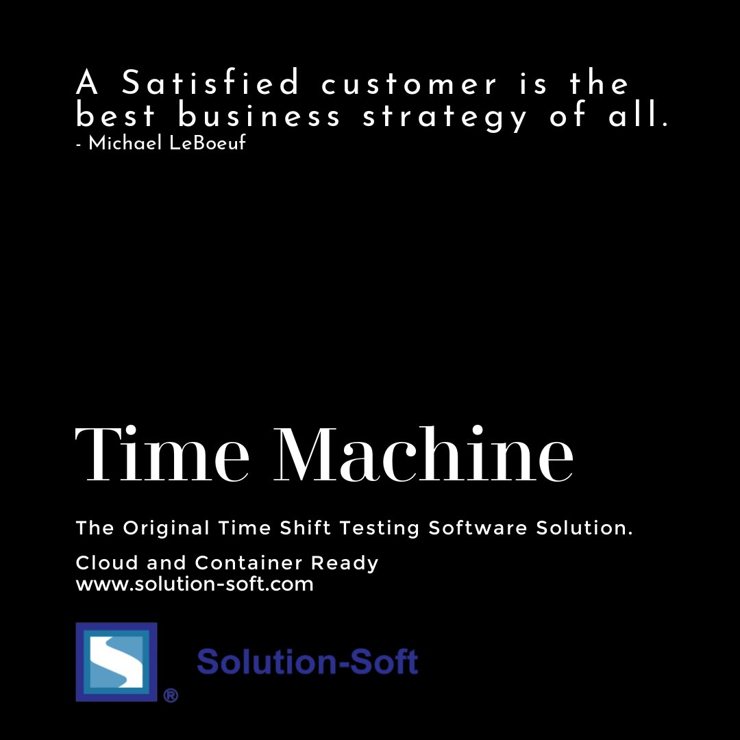 SolutionSoftTM's tweet photo. Solution-Soft's superior customer care &amp; Time Machine solution make all the difference for #DM9 deployment at a major British financial institution. Read the case study here https://t.co/d9PsUHHomQ… Learn what Time Machine can do for you https://t.co/D8mrRhrnCL… #virtualclock https://t.co/gqLNJhAY3K