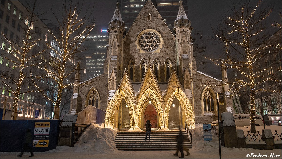 Voyageurfred's tweet photo. #Montreal is covered in a blanket of snow- some 26cm has fallen in the past 24hrs! It has created a magical and ethereal atmosphere at the lit up Christ Church Cathedral on St Catherine St!
@StormHour @weathernetwork @Montreal #photography #winter #snowwonder #travel https://t.co/u9PyrkV1lK