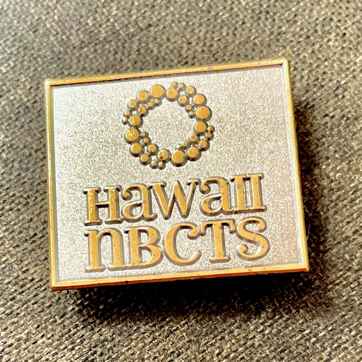 #TeamNBCT #808nbcts First peak at our Hawaii NBCTs pin!  Post any or all of your NBCT pins!