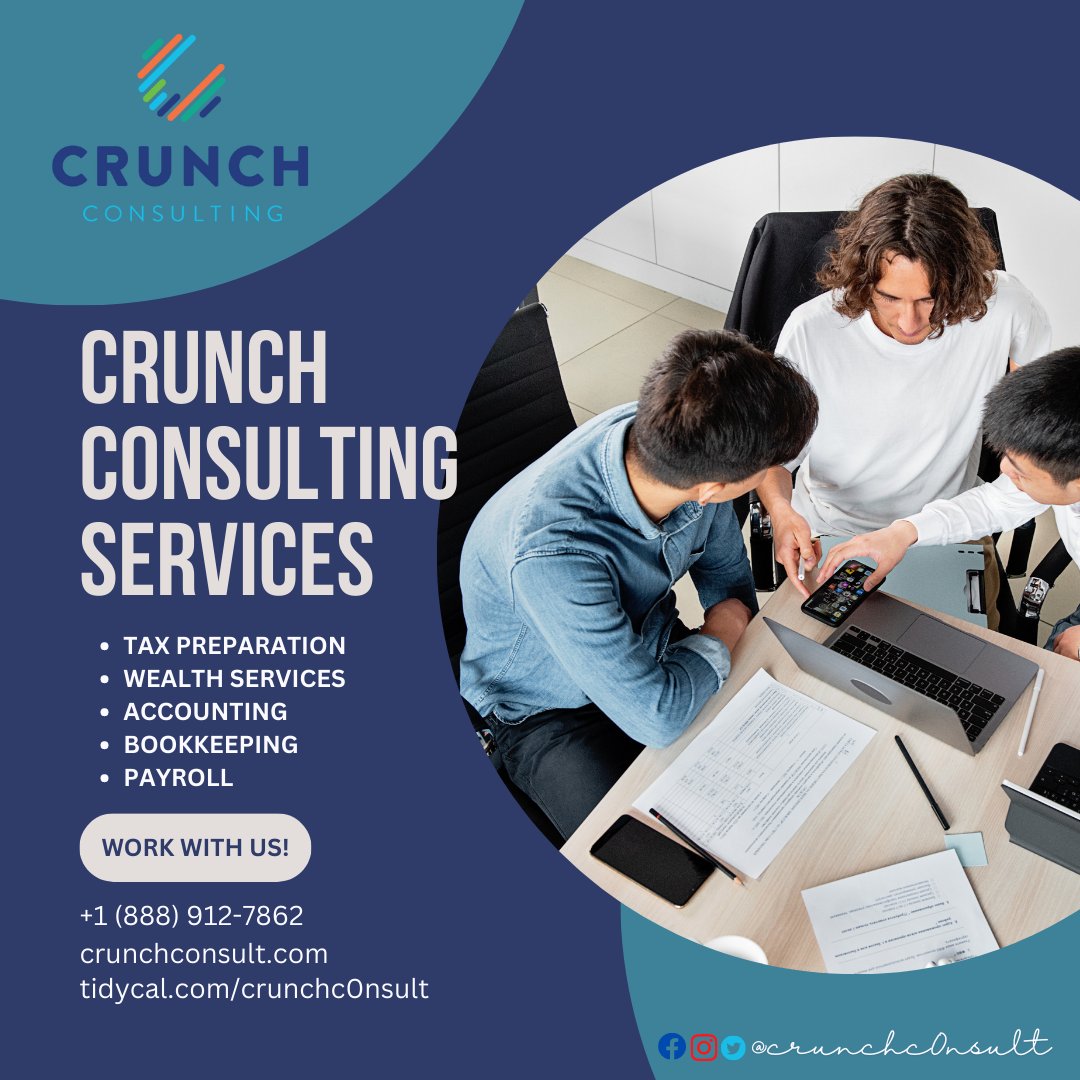crunchc0nsult's tweet image. Joseph Werle, Founder/Owner of Crunch Consulting, stands with his philosophy that clients should be atop at all times⁠—promoting relationship-based services and heeding to client’s concerns.

With that in mind, Crunch was made⁠—deeply-rooted in providing value.
#WeCrunchNumbers